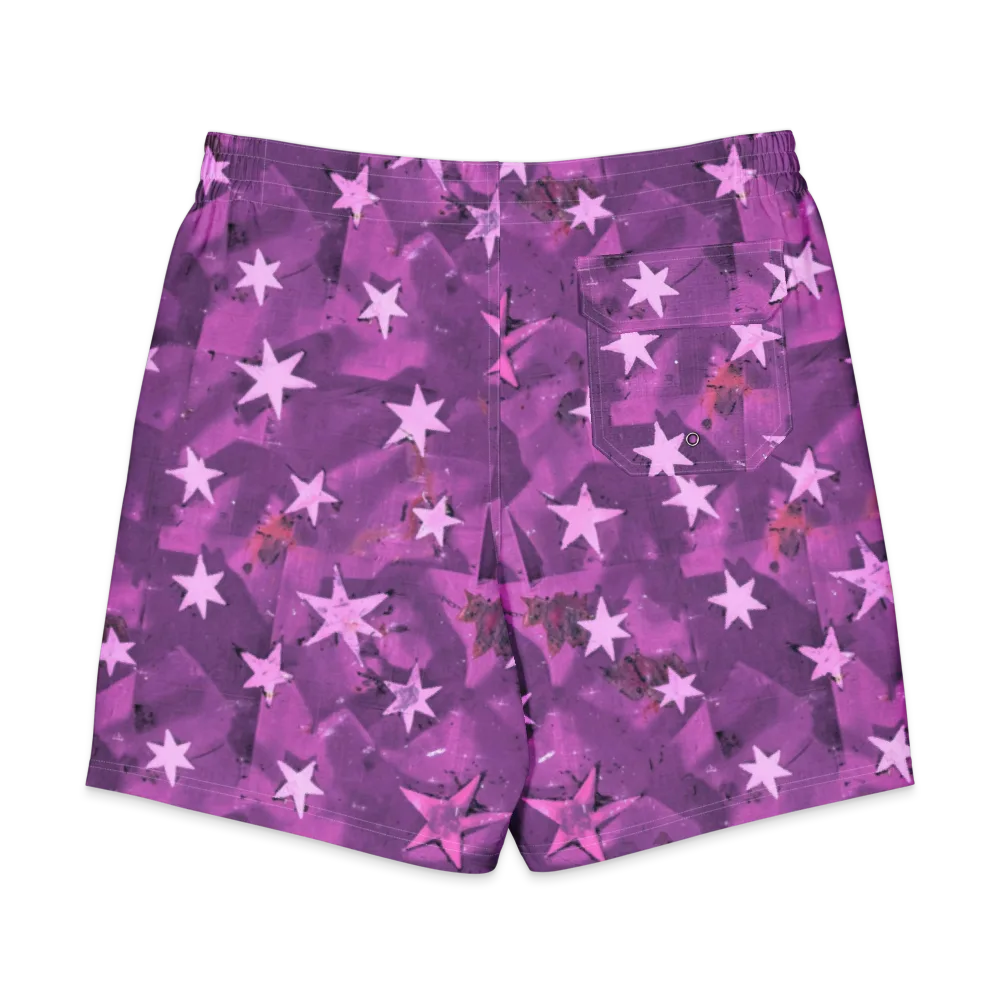 Cosmic Grape on Men's Board Shorts — Back