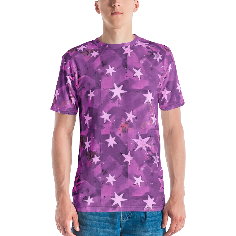Cosmic Grape on Men's Crew Neck T-Shirt — Front