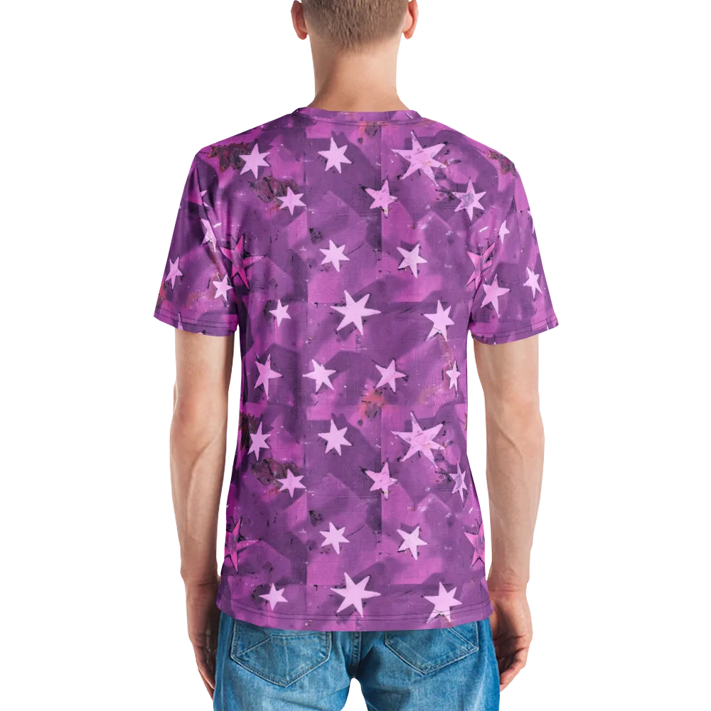 Cosmic Grape on Men's Crew Neck T-Shirt — Back