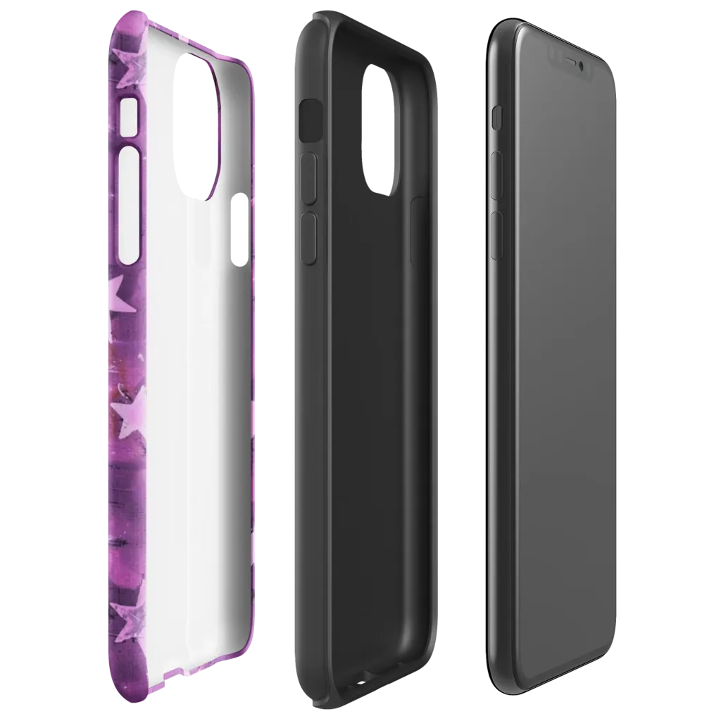 Cosmic Grape on Tough Case for iPhone® — Right