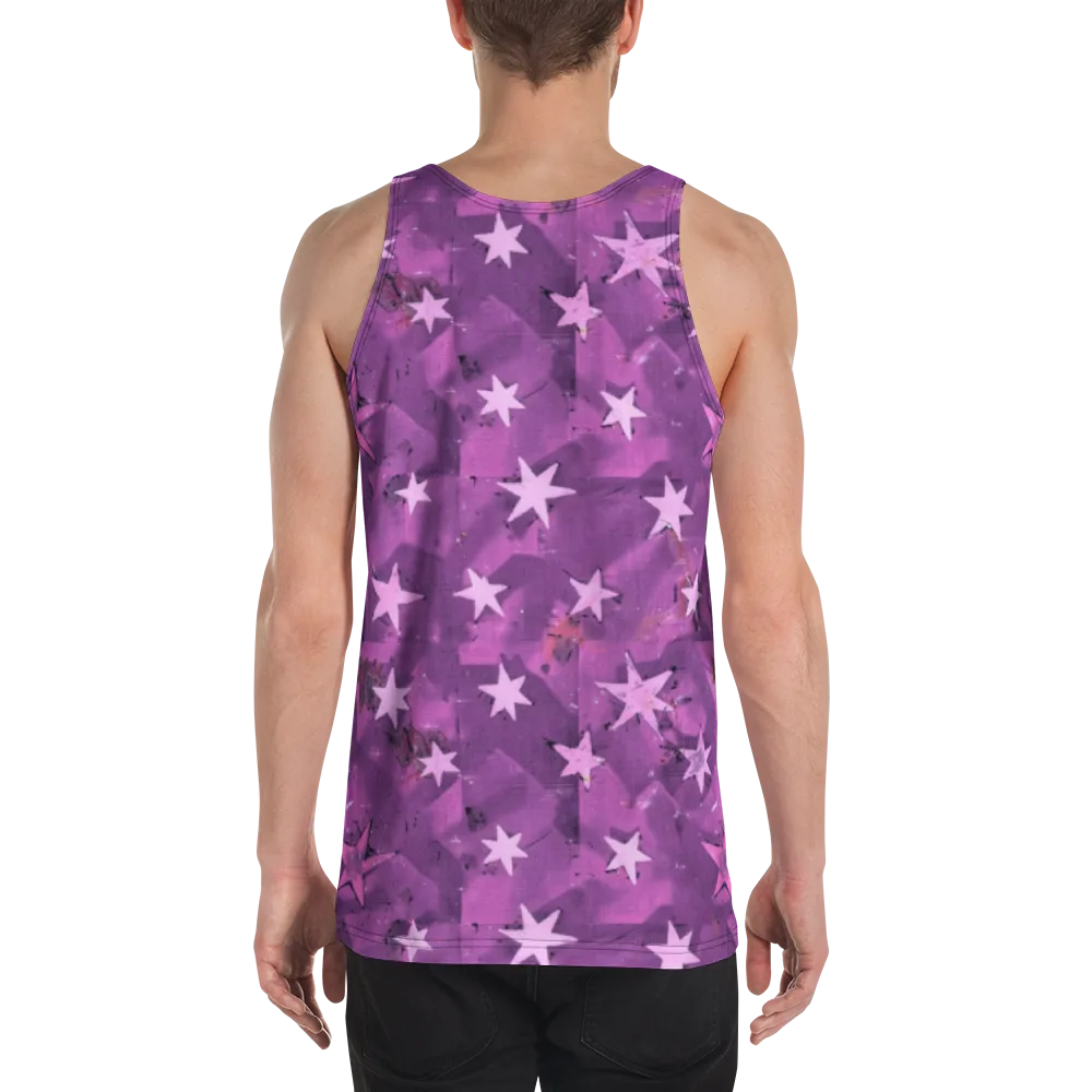 Cosmic Grape on Men's Tank Top — Back