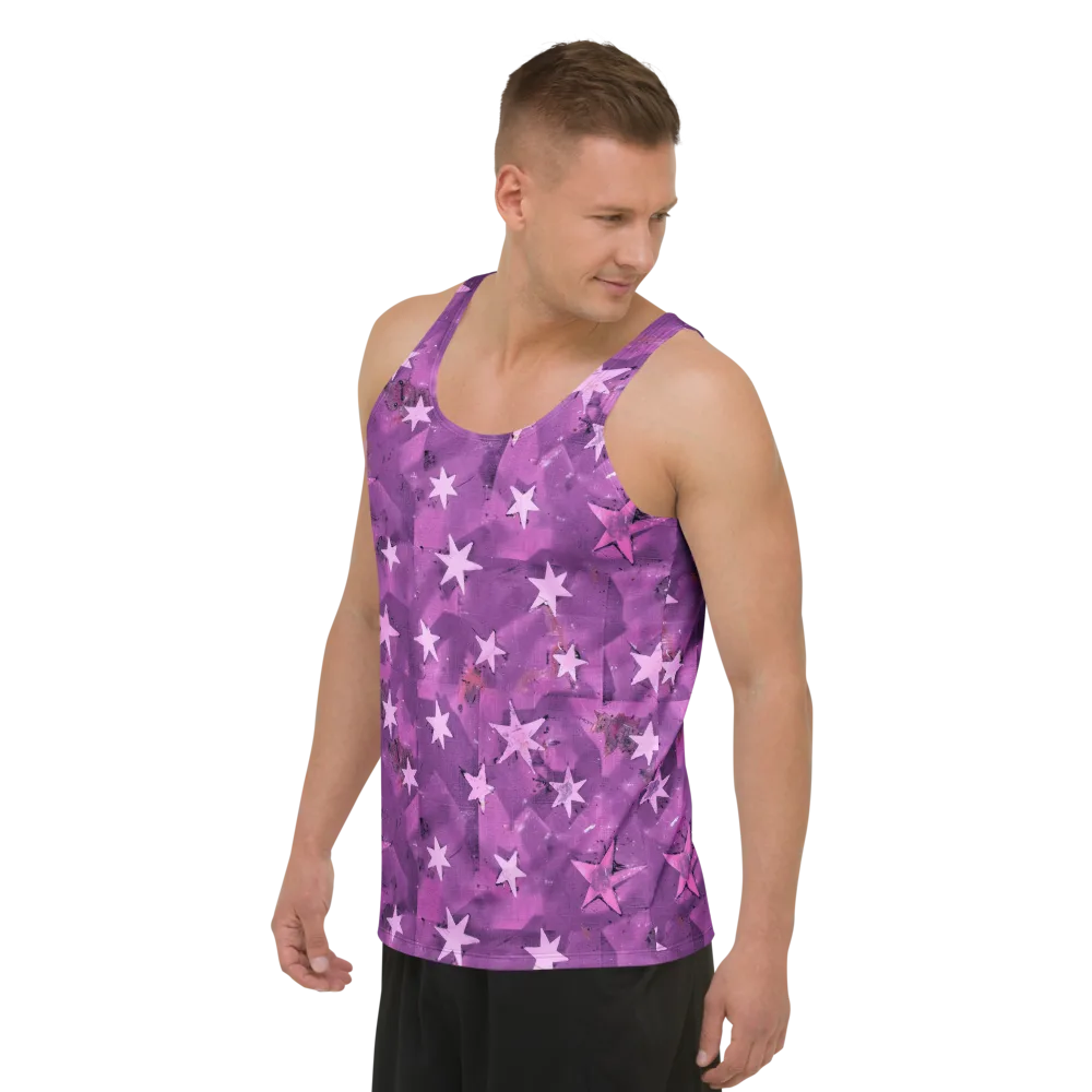 Cosmic Grape on Men's Tank Top — Left Front