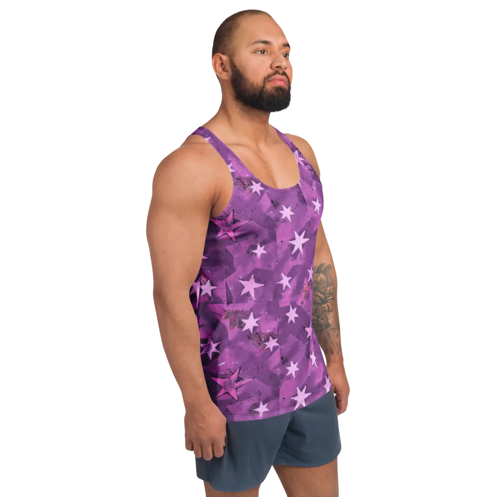 Cosmic Grape on Men's Tank Top — Right Front