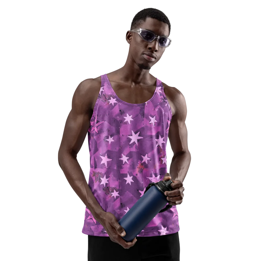 Cosmic Grape on Men's Tank Top — Front