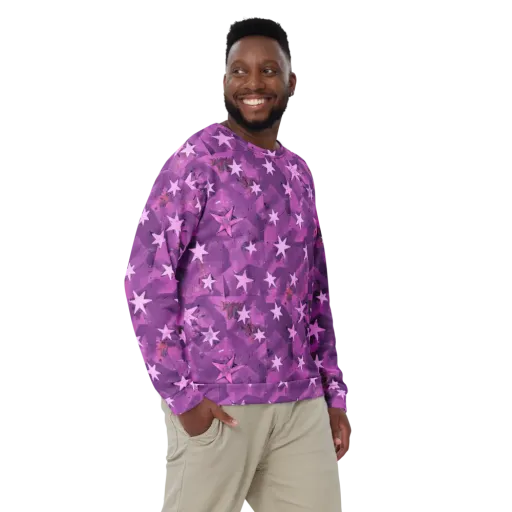 Cosmic Grape on a Sweatshirt
