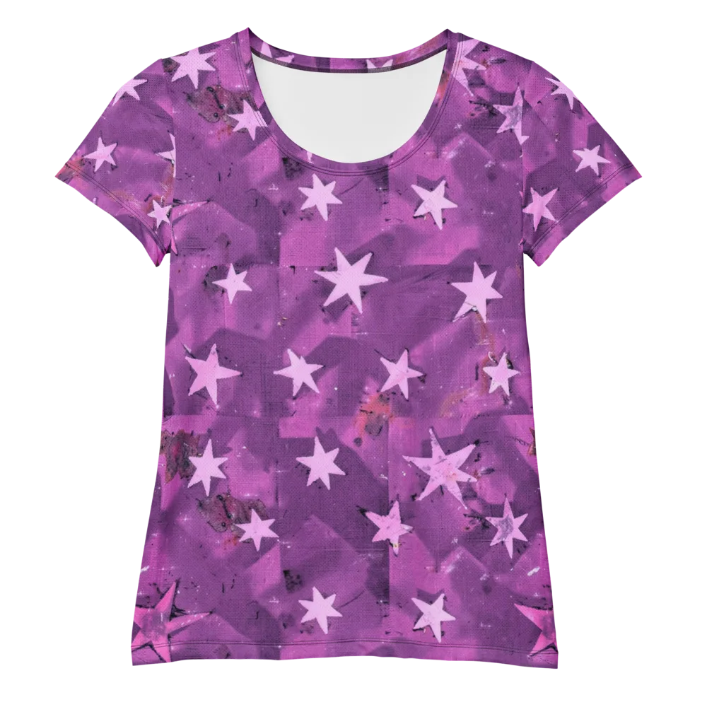 Cosmic Grape on Women's Athletic T-Shirt — Front