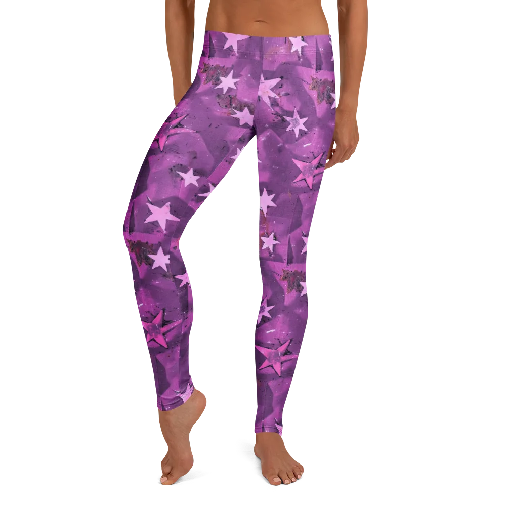 Cosmic Grape on Leggings — Front