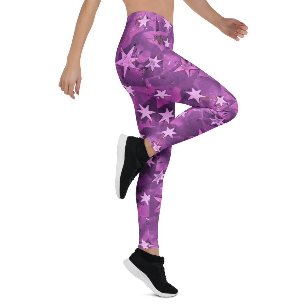 Cosmic Grape on Leggings — Right