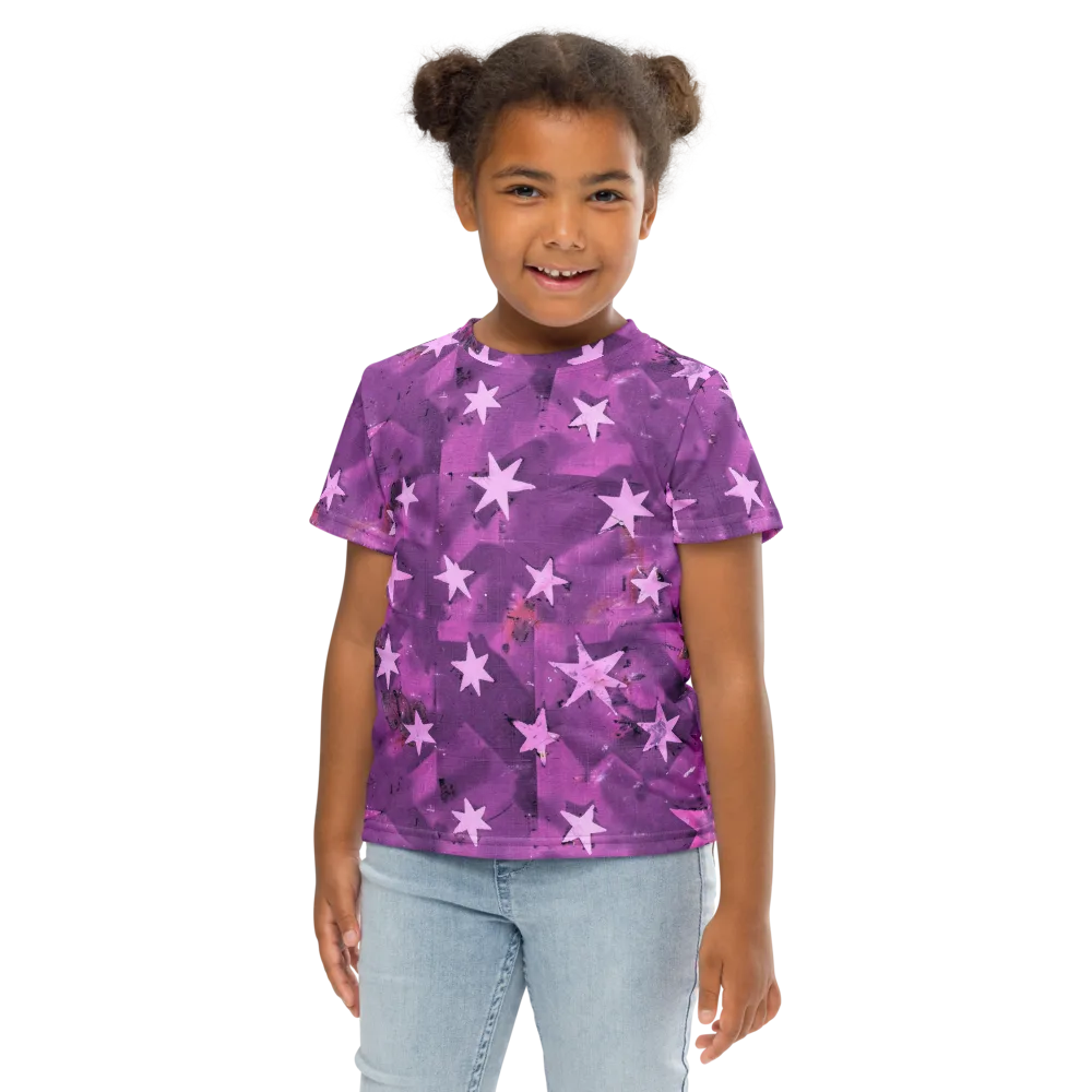 Cosmic Grape on Kids Crew Neck T-Shirt — Front