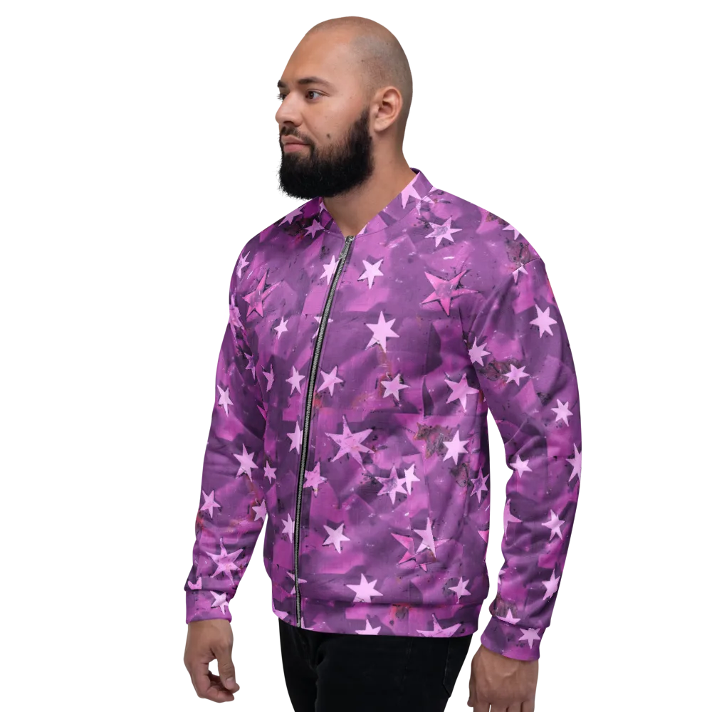 Cosmic Grape on Bomber Jacket — Left