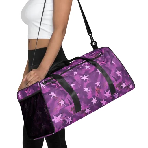 Cosmic Grape on a Duffle Bag