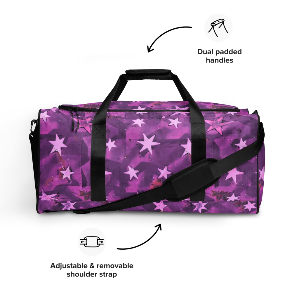 Cosmic Grape on Duffle Bag — Front