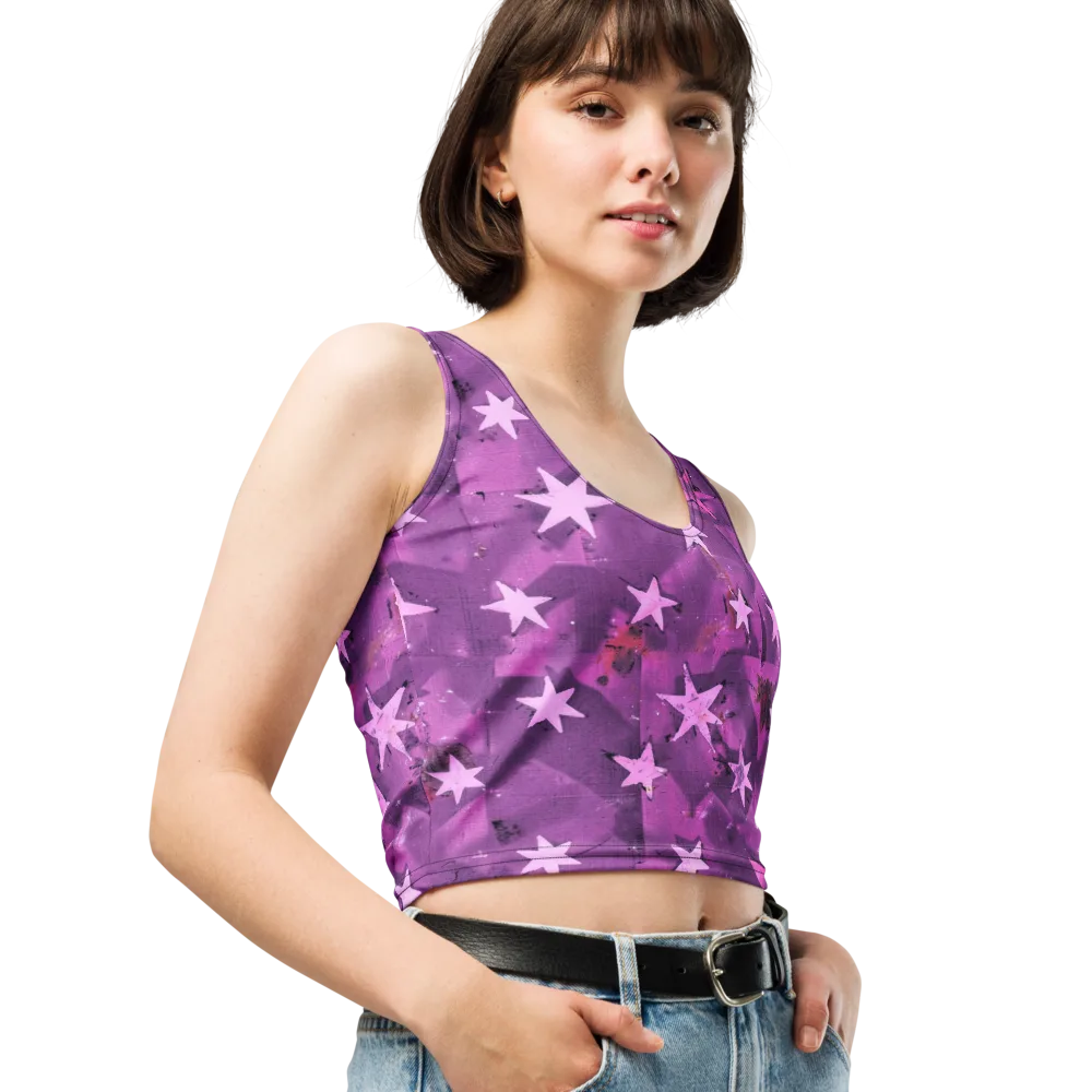 Cosmic Grape on Crop Top — Right Front