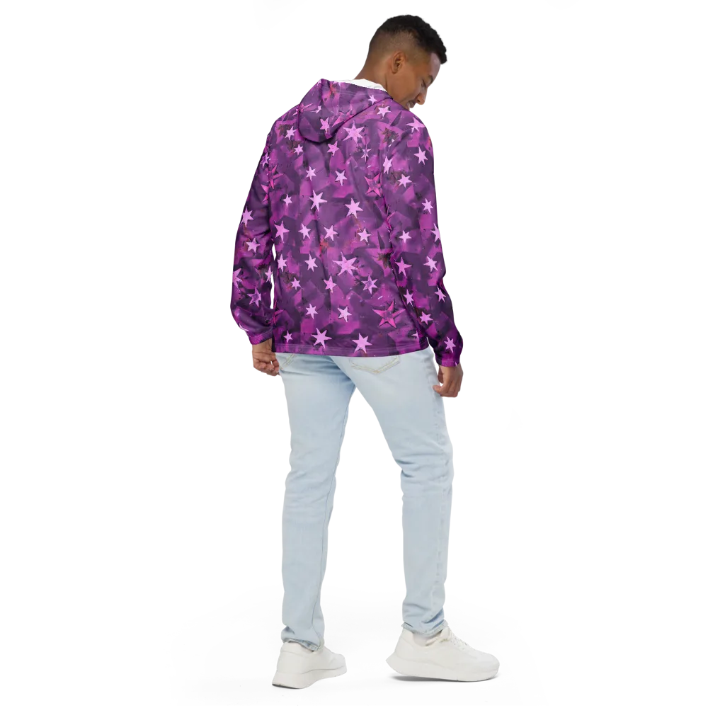 Cosmic Grape on Men's Windbreaker — Back