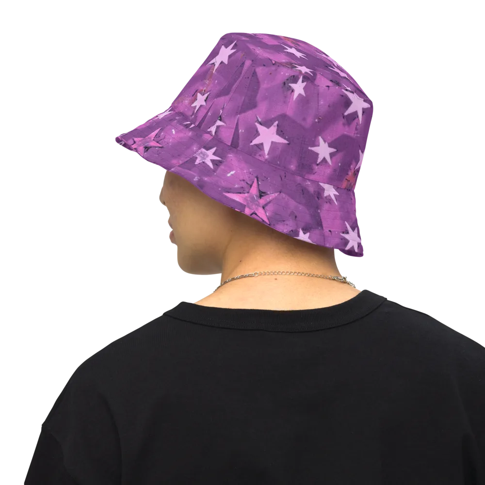 Cosmic Grape on Reversible Bucket Hat — Back Inside