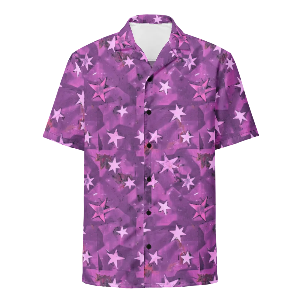 Cosmic Grape on Button Shirt — Front