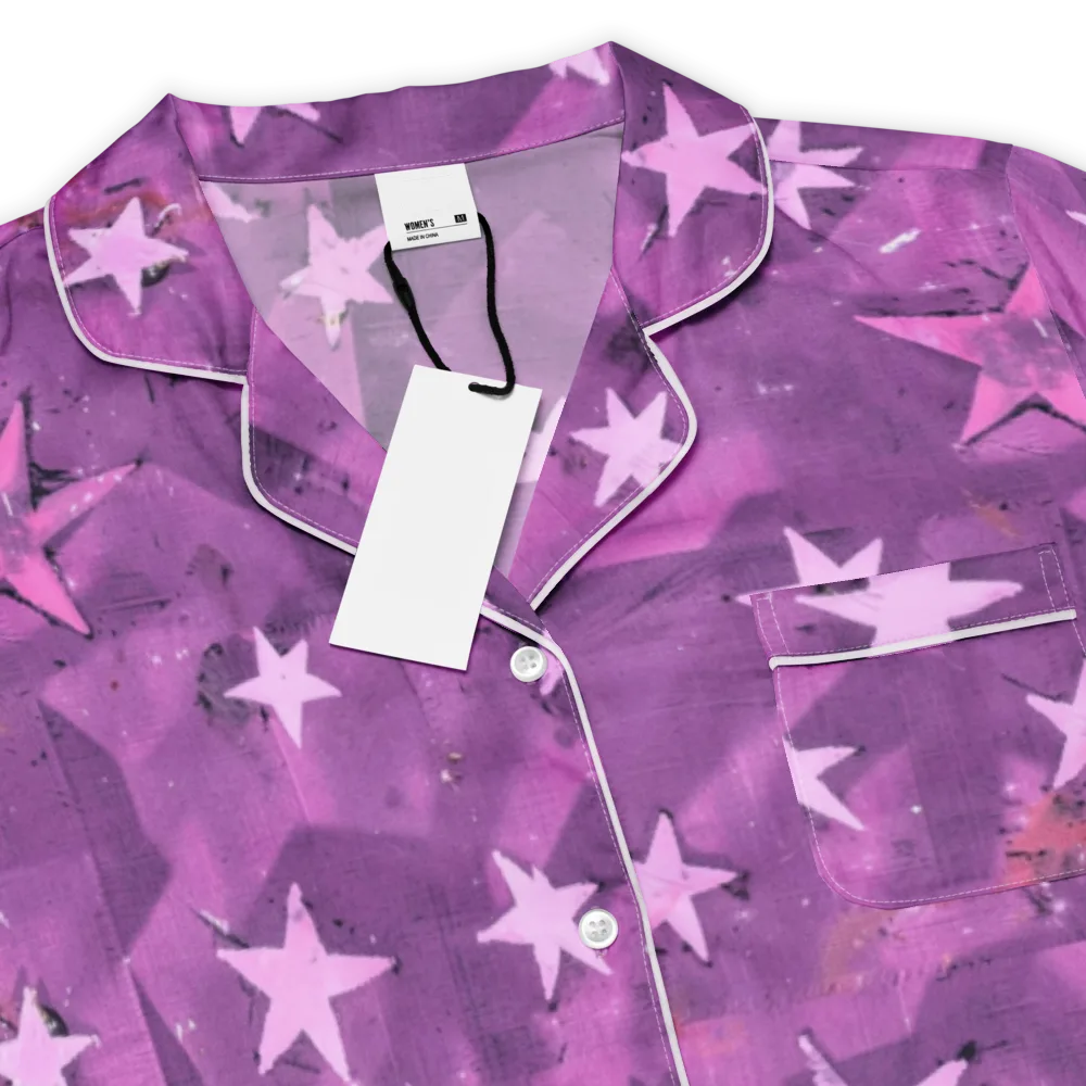 Cosmic Grape on Women's Short Sleeve Pajama Top — Product details