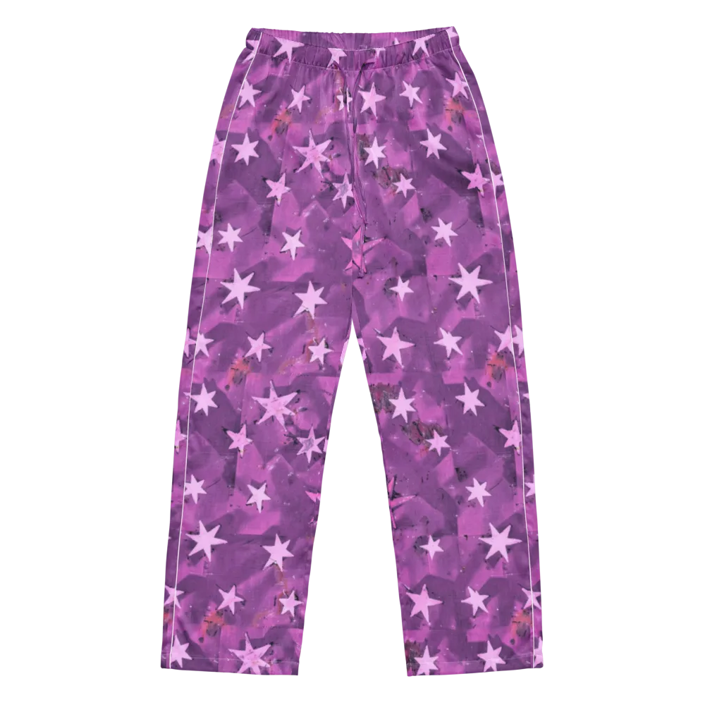 Cosmic Grape on Women's Pajama Pants — Front