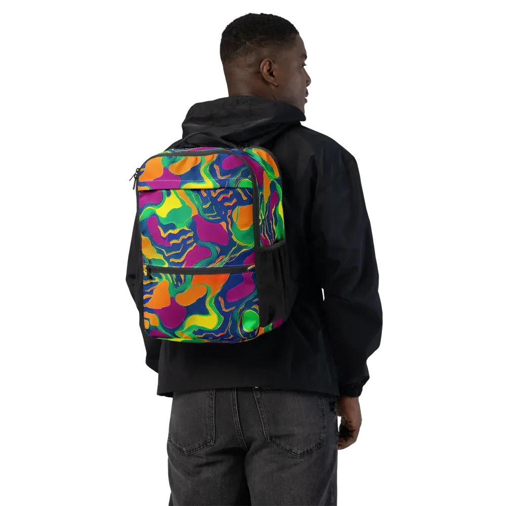 Magma Garden on Utility Backpack — Back
