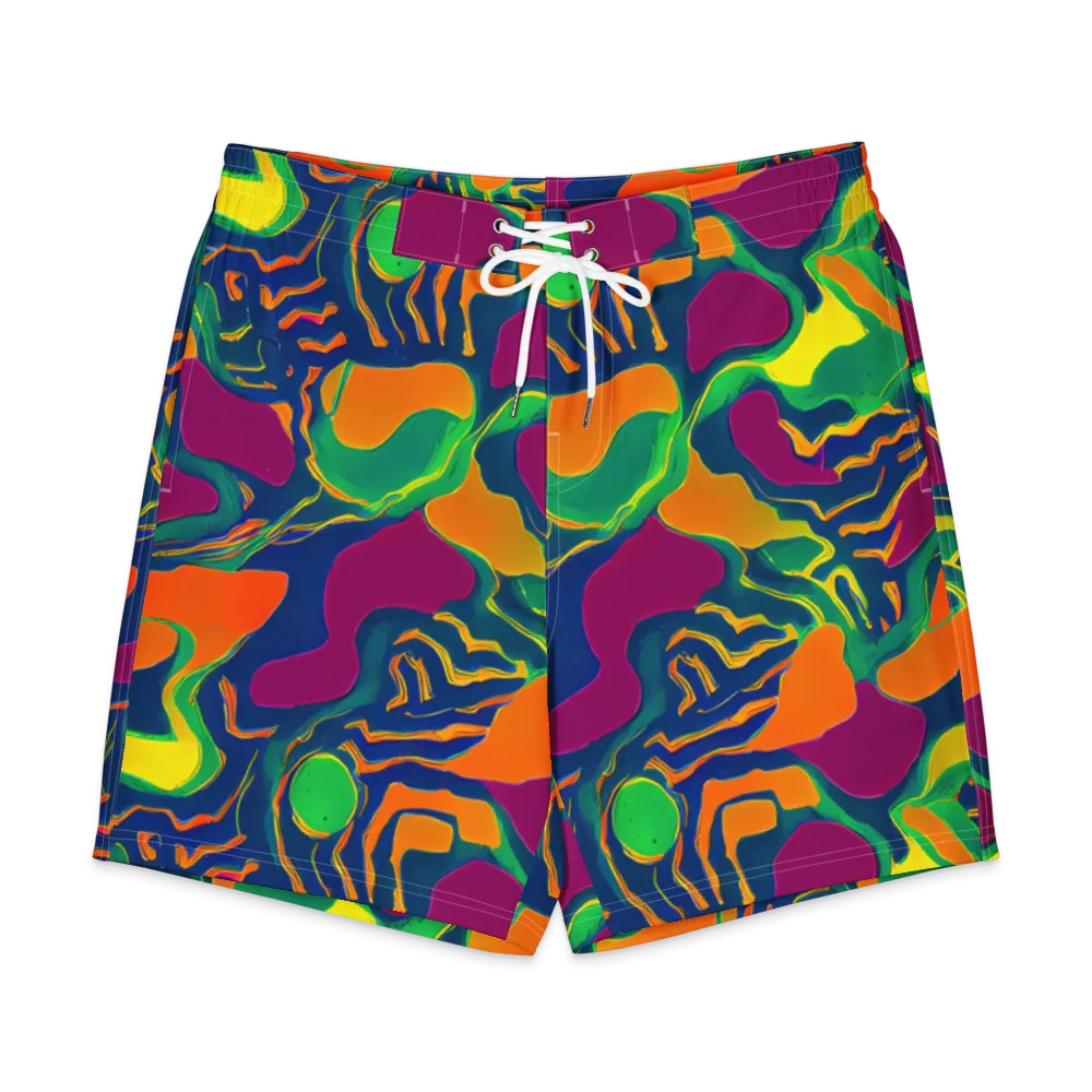 Magma Garden on Men's Board Shorts — Front