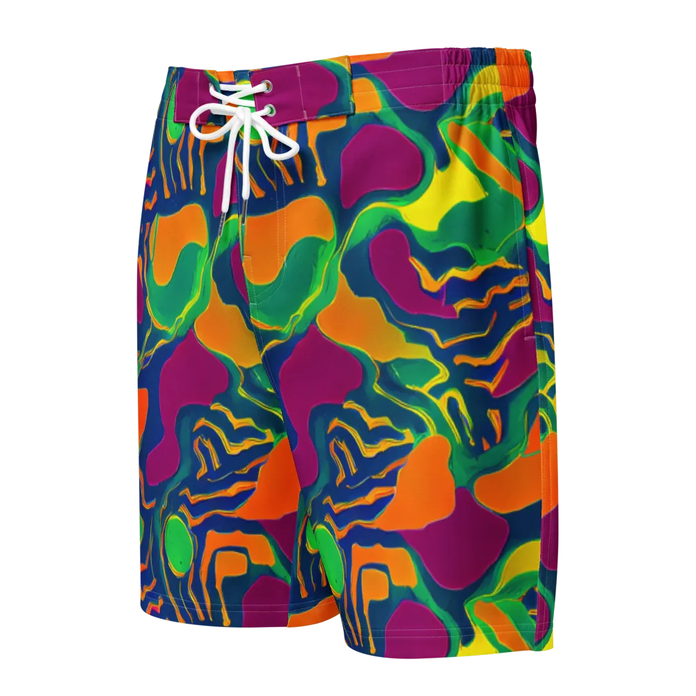 Magma Garden on Men's Board Shorts — Front