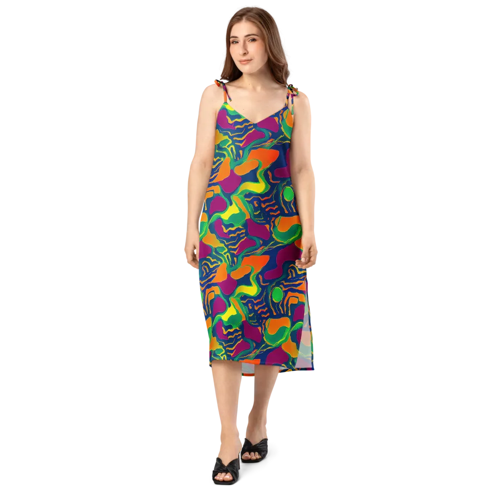 Magma Garden on Slip Dress — Front