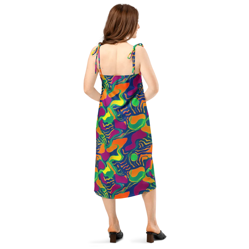 Magma Garden on Slip Dress — Back