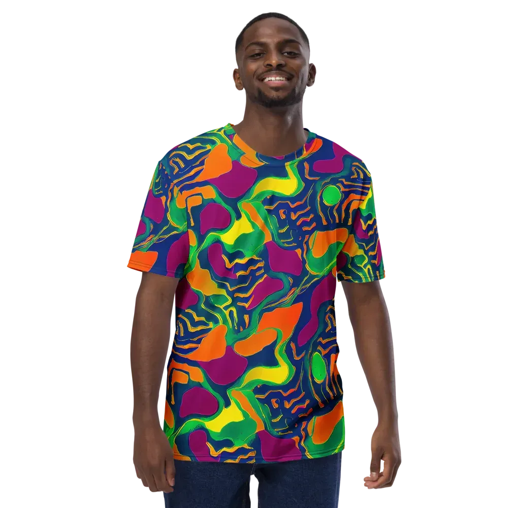 Magma Garden on Men's Crew Neck T-Shirt — Front