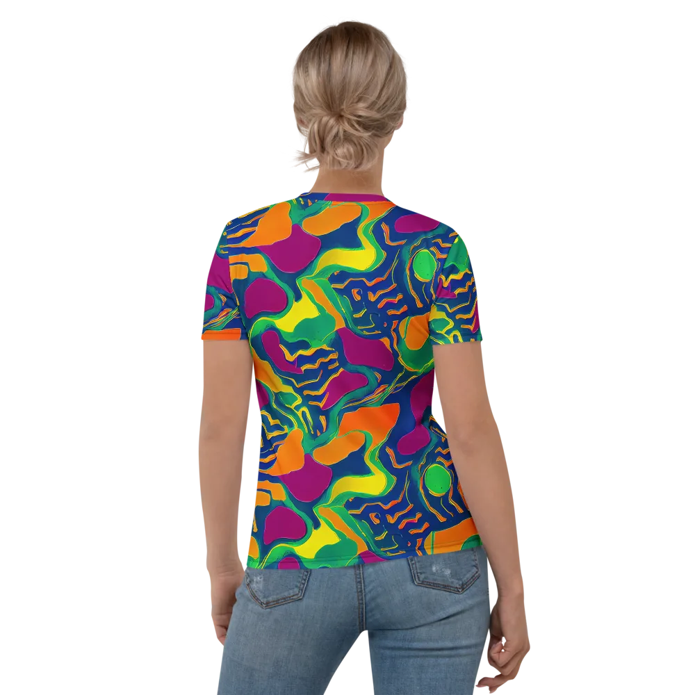 Magma Garden on Women's Crew Neck T-Shirt — Back