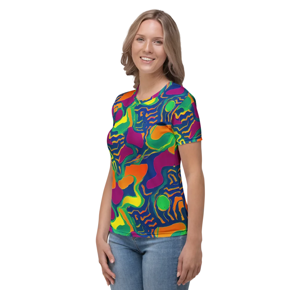 Magma Garden on Women's Crew Neck T-Shirt — Left