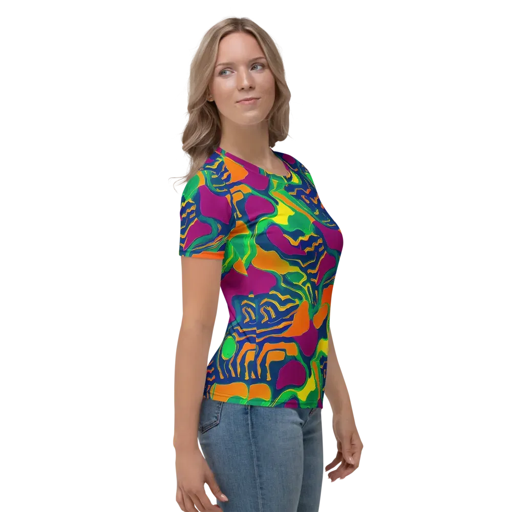 Magma Garden on Women's Crew Neck T-Shirt — Right