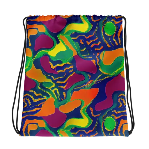 Magma Garden on a Drawstring Bag