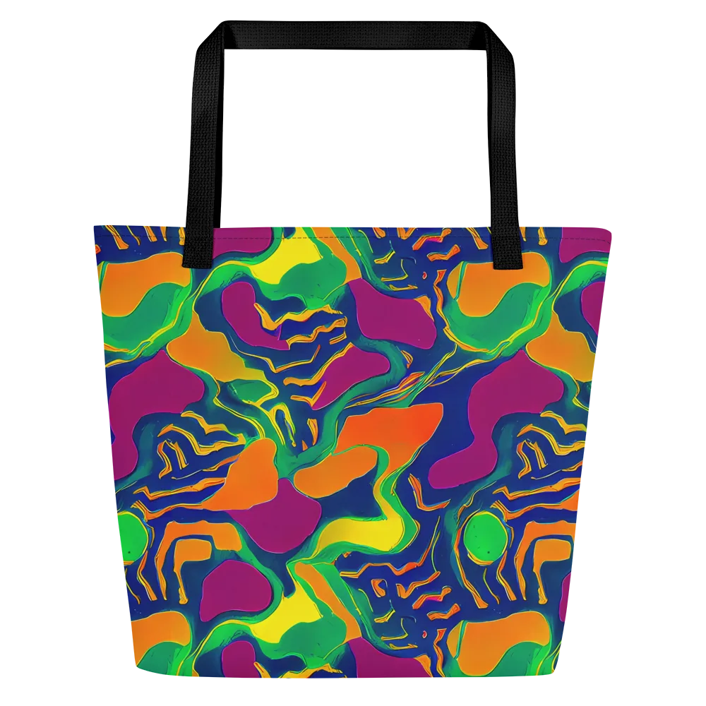 Magma Garden on Large Tote Bag W/ Pocket — Front