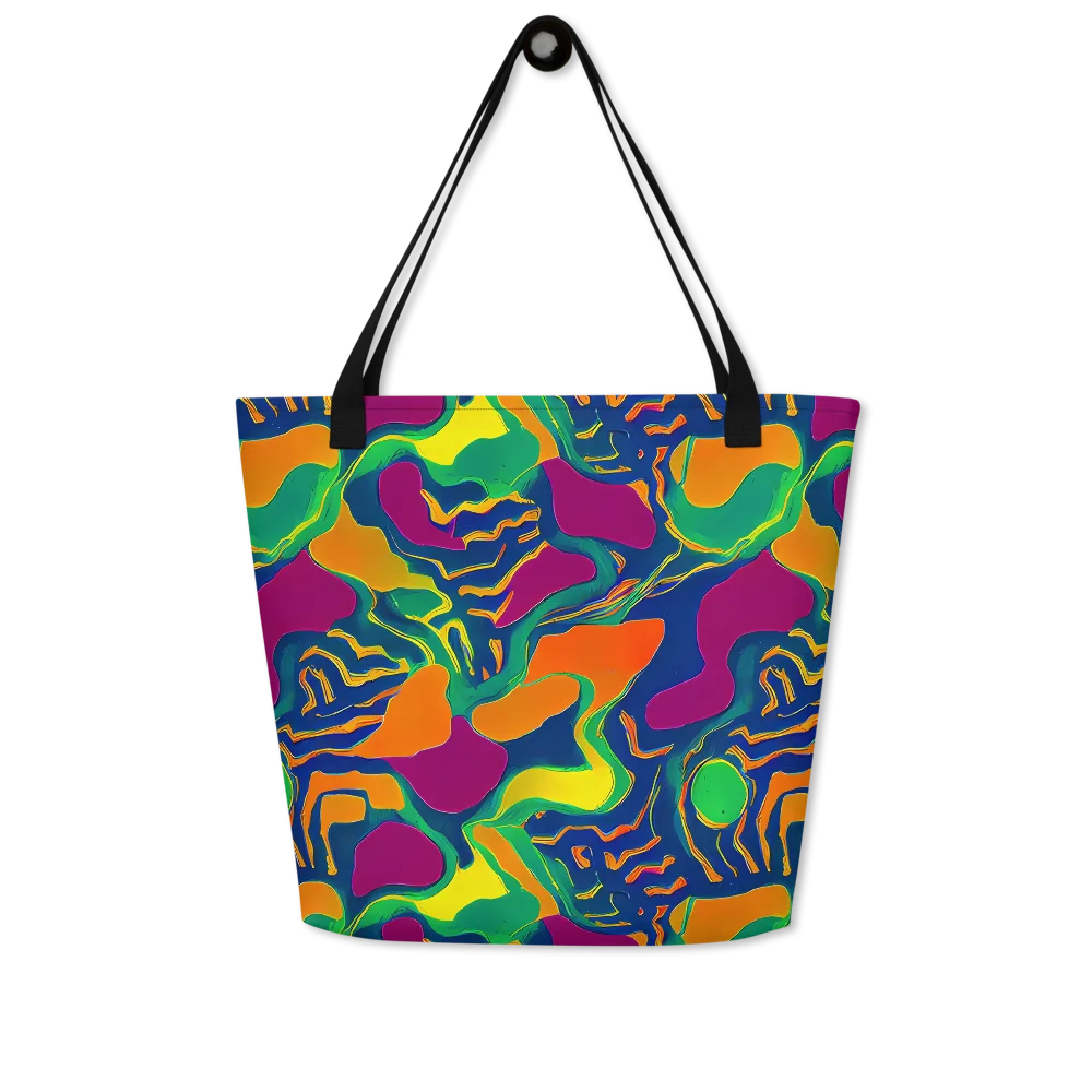 Magma Garden on Large Tote Bag W/ Pocket — Front