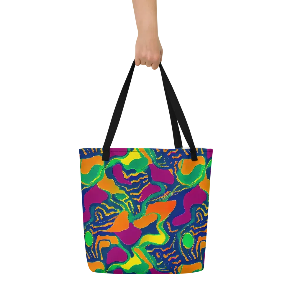 Magma Garden on Large Tote Bag W/ Pocket — Front