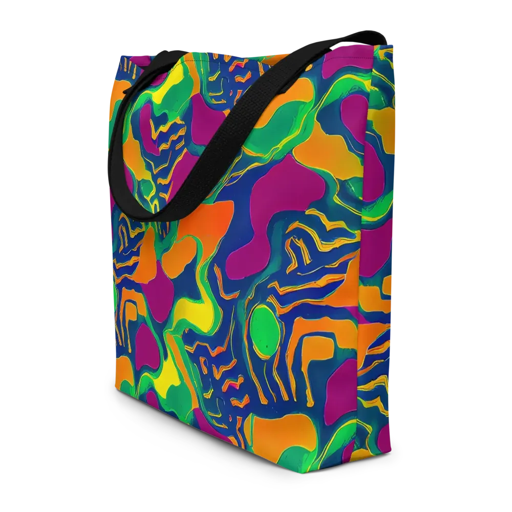 Magma Garden on Large Tote Bag W/ Pocket — Front