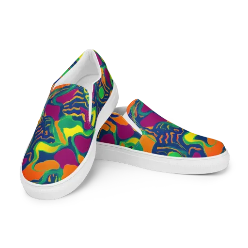 Magma Garden on a Women's Slip-On Canvas Shoes