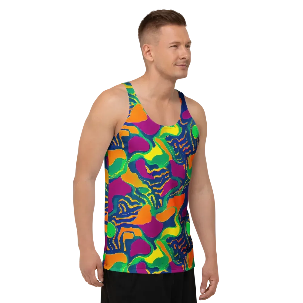 Magma Garden on Men's Tank Top — Right Front