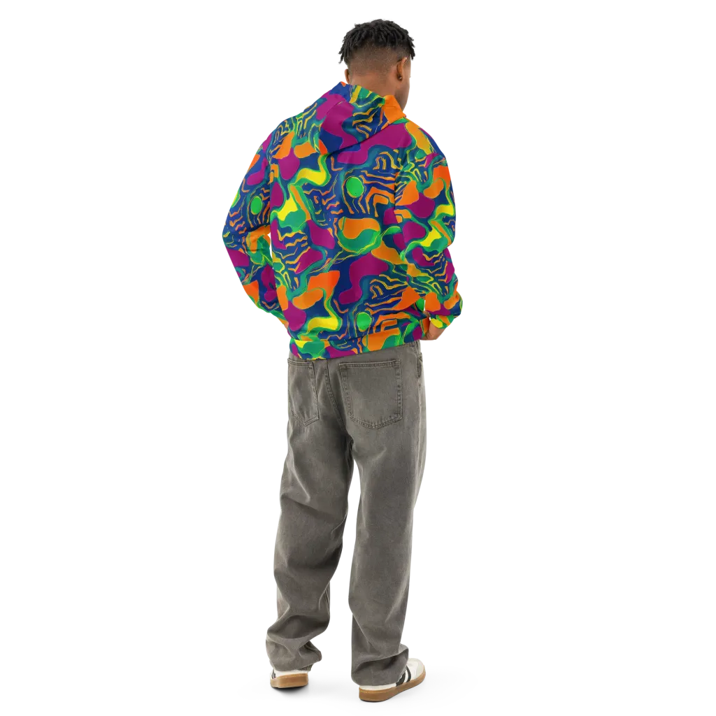 Magma Garden on Cotton Hoodie — Back