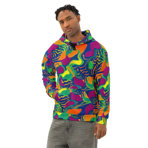 Magma Garden on a Cotton Hoodie