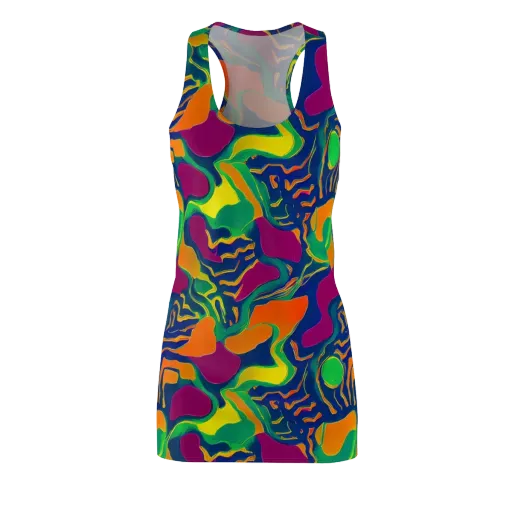 Magma Garden on a Racerback Dress