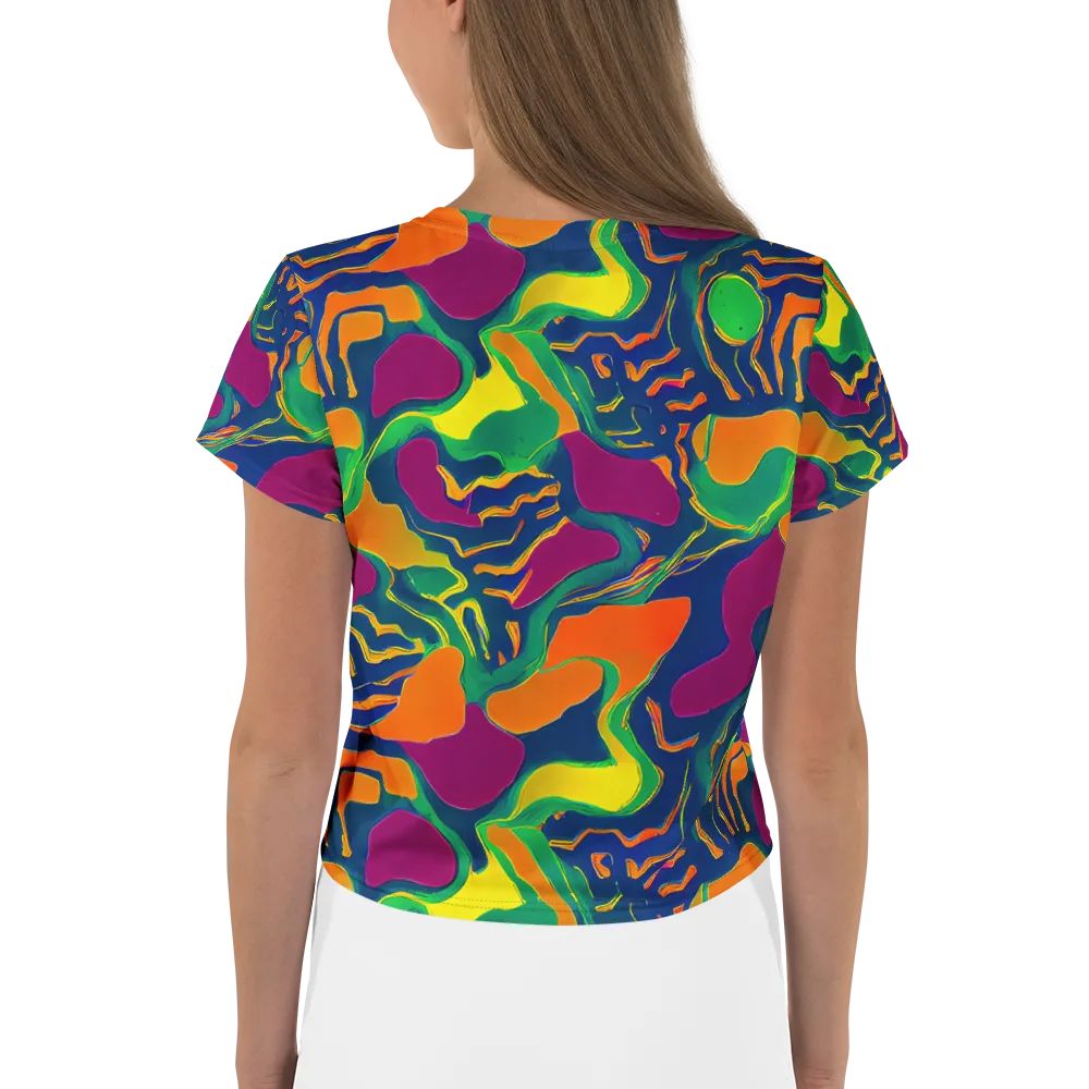 Magma Garden on Crop Tee — Back