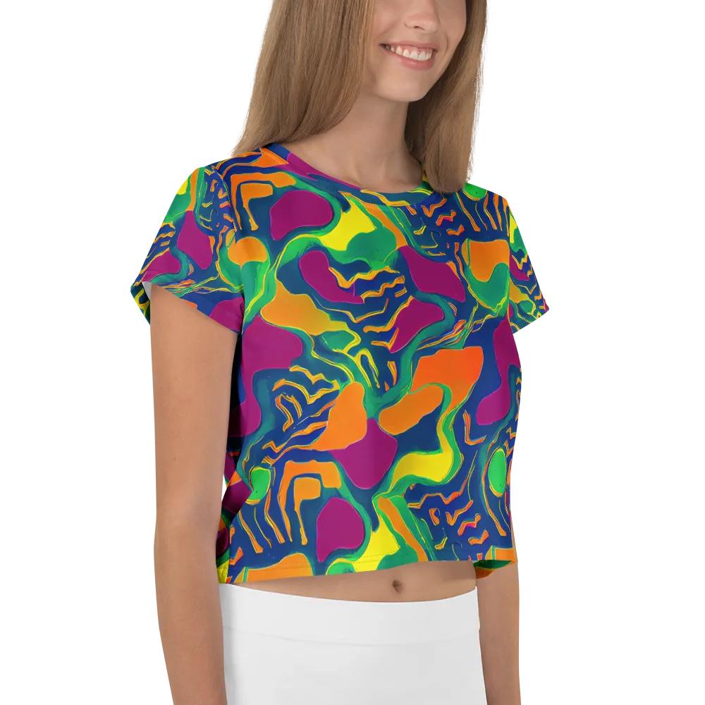 Magma Garden on Crop Tee — Right