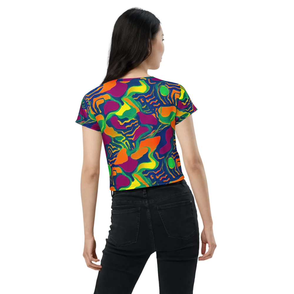 Magma Garden on Crop Tee — Back
