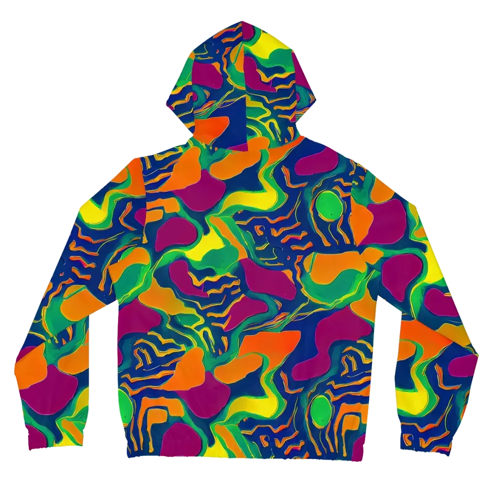 Magma Garden on Women's Full-Zip Hoodie — Back