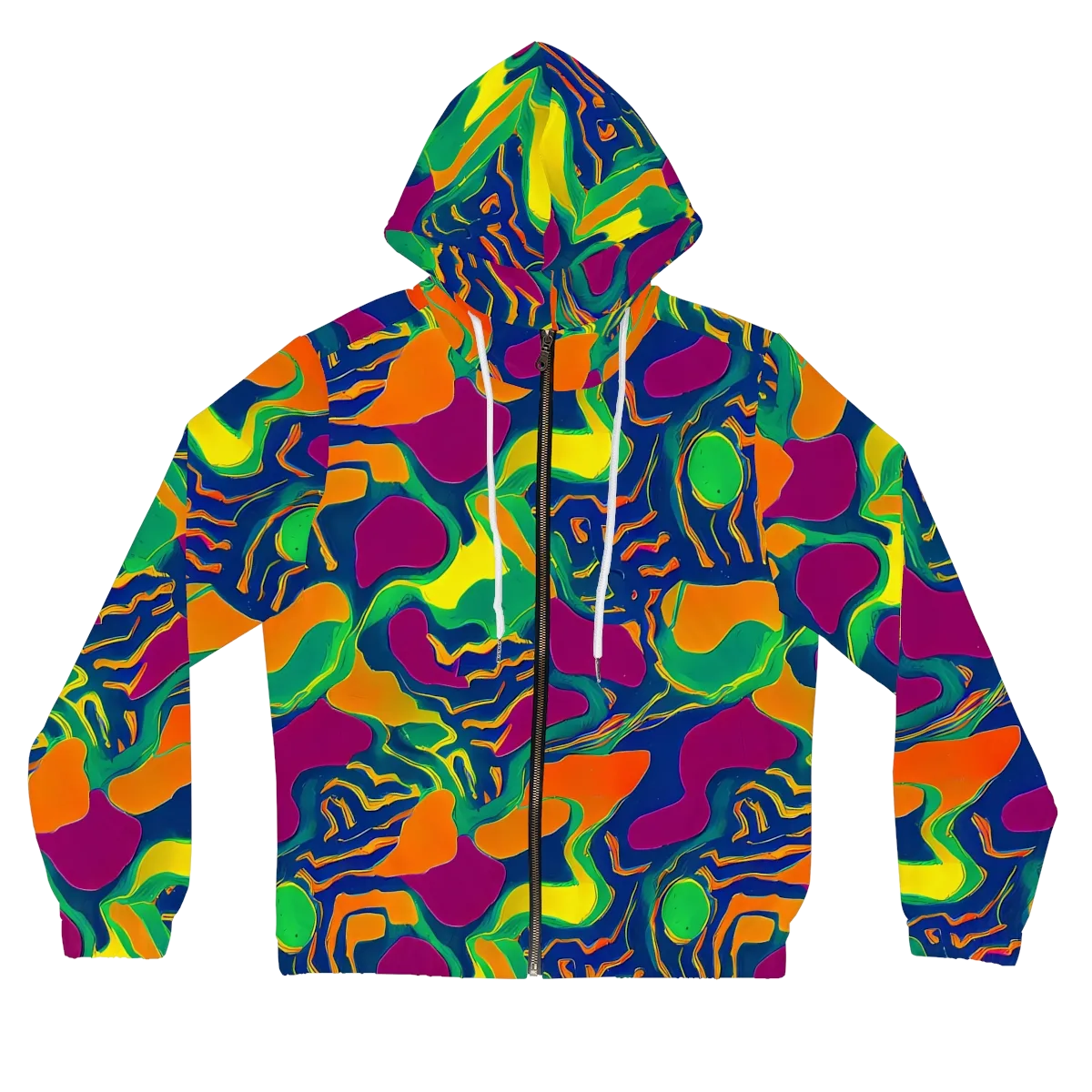 Magma Garden on Women's Full-Zip Hoodie — Front