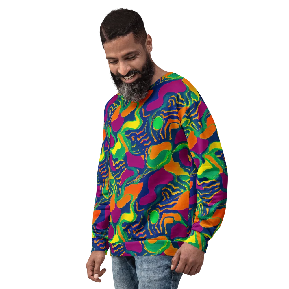 Magma Garden on Sweatshirt — Left Front