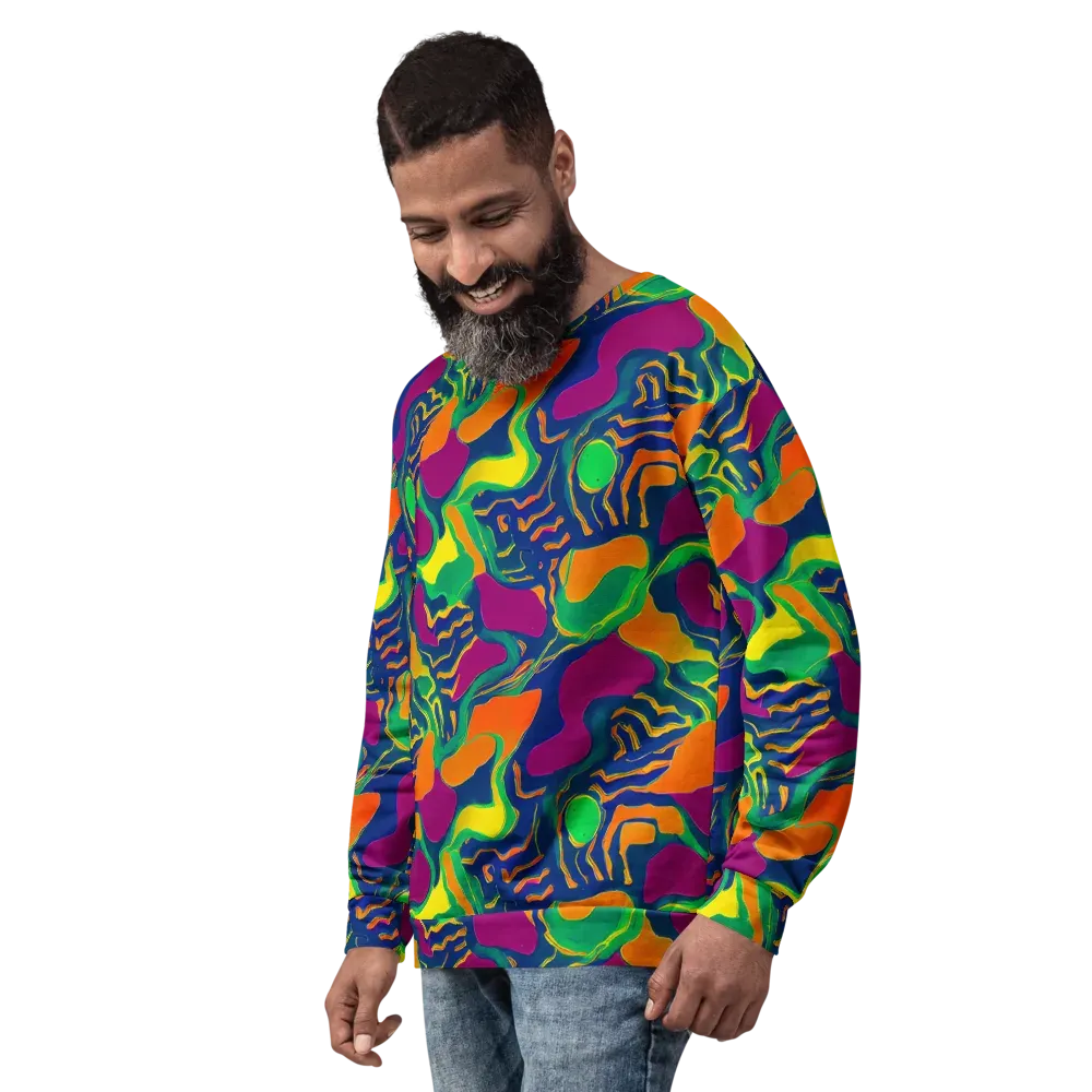 Magma Garden on Sweatshirt — Left Front