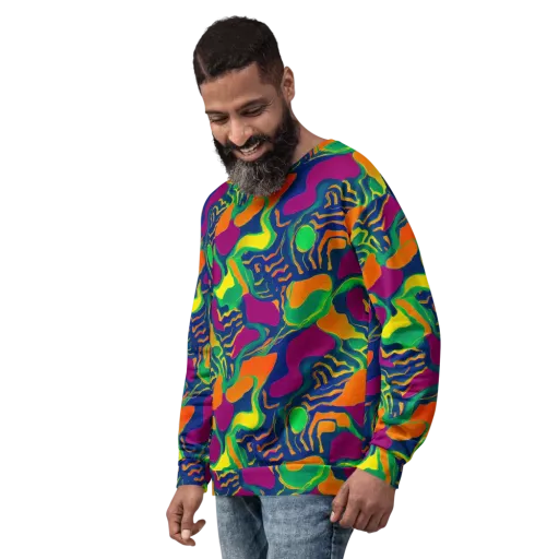 Magma Garden on a Sweatshirt