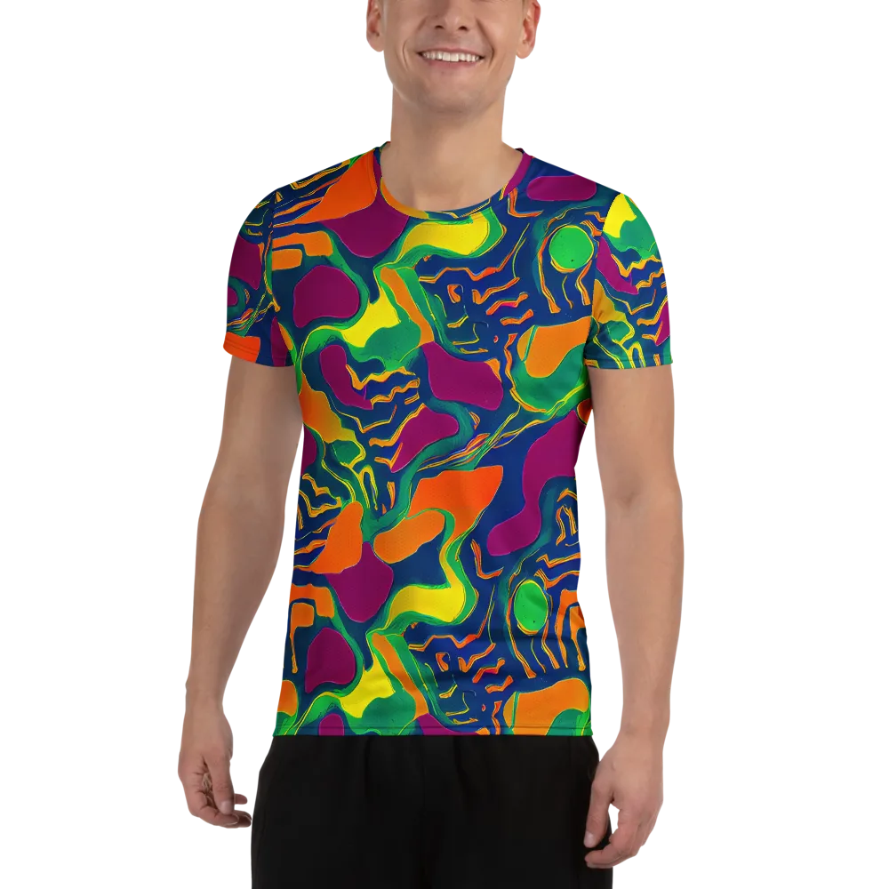 Magma Garden on Men's Athletic T-Shirt — Front